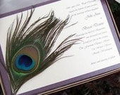 Spectacular Peacock Invitation Set