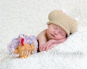 CROCHET PATTERN Crocheted Turkey Dinner Hat w/permission to sell finished items