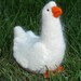 Felted wool Goose toy