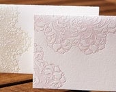 Lace - Letterpress Blank Cards, set of six