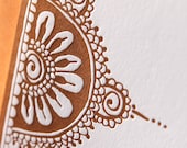 Henna No. 2 Letterpress Card, single