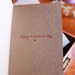 Favorite things, Letterpress Valentine card.