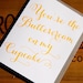 Buttercream on my Cupcake - Letterpress card
