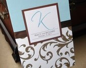 SASSY CLASSY Damask Wedding Invitation - Sample