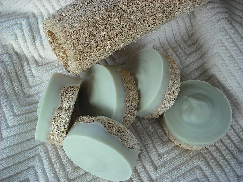 Peppermint / Tea Tree Loofah Foot Soap / Scrub Soap / Cold Process / Goats Milk Soap