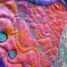 MarveLes SCATTER JOY Art Quilt Orange Turquoise Glitz Glitter
