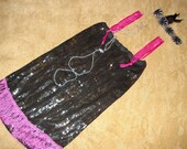 20's Chcago  flapper black beaded dress headband  Halloween COSTUME womens S