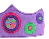 Groovy Polka Dot Crown in Lavender