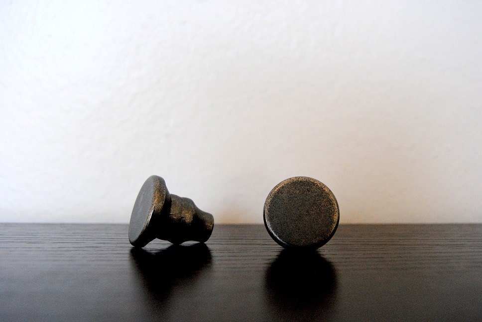 Pair Of Metal Cabinet Drawer Handles Knobs