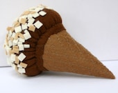 Wool Felt Play Food - Drumstick Ice Cream Cone