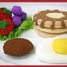 Wool Felt Play Food - Pancake and Egg Breakfast - Waldorf Inspired Felt Playfood Accessory for Imaginative Play