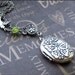 Silver Locket Necklace - Enchanted Peridot Butterfly - Jewelry by TheEnchantedLocket - SWEET Child's First Locket Birthday Anniversary Gift