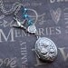 Silver Locket Necklace - Enchanted Blue Roses - By TheEnchantedLocket