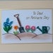 Father's day card, paper quilling, gardening