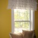 White Ruffled Valance