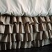 Ruffles Linen Bed Skirt for Queen or King