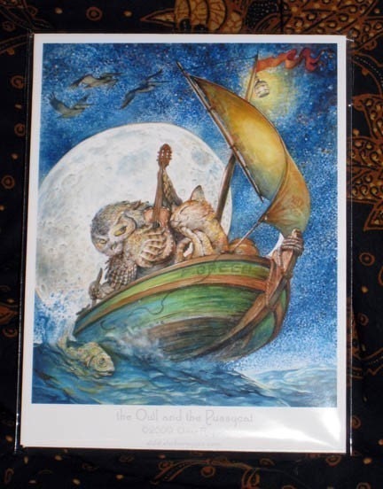 Owl and the Pussycat (mini print)