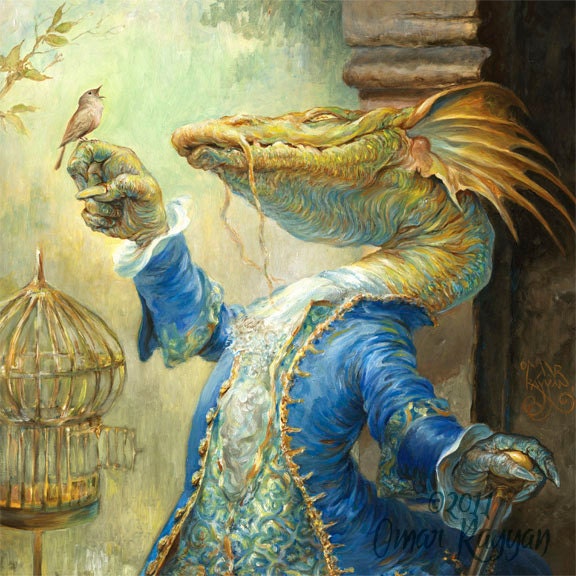 Dragon and the Nightingale (print)