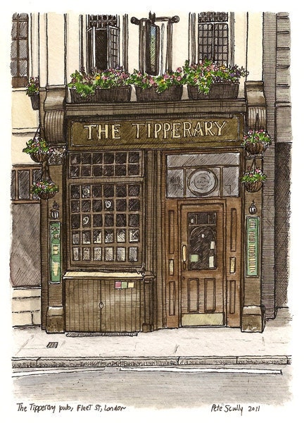 the tipperary, fleet street (original drawing)