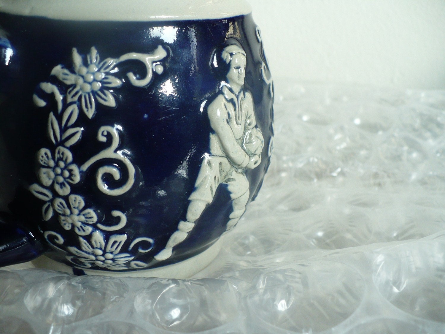 Vintage Marzi & Remy West German beer stein Soccer Scene