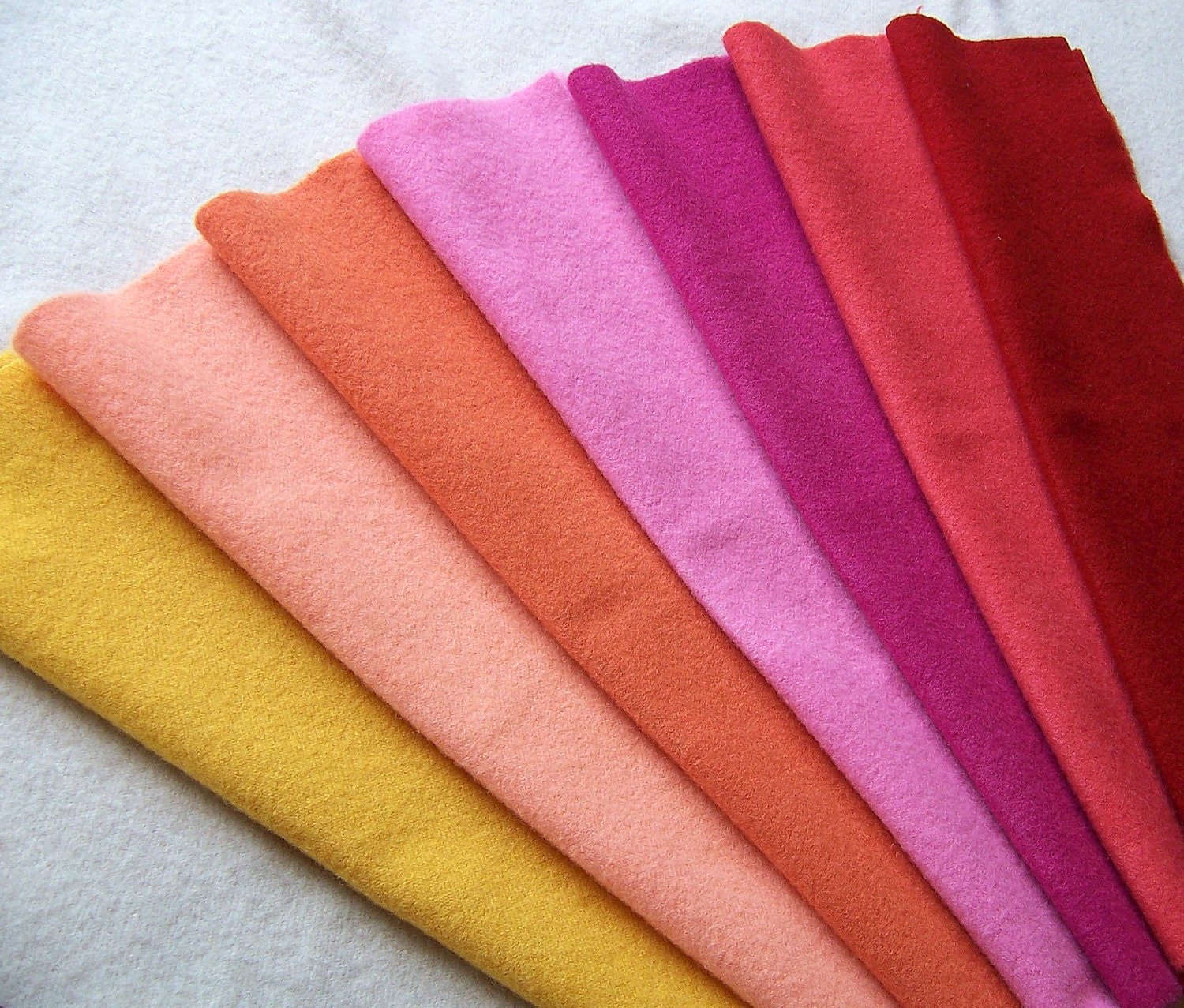 Hand Dyed Felted Wool Fabric for Rug Hooking, Applique, Penny Rugs and Sewing Projects/ H149