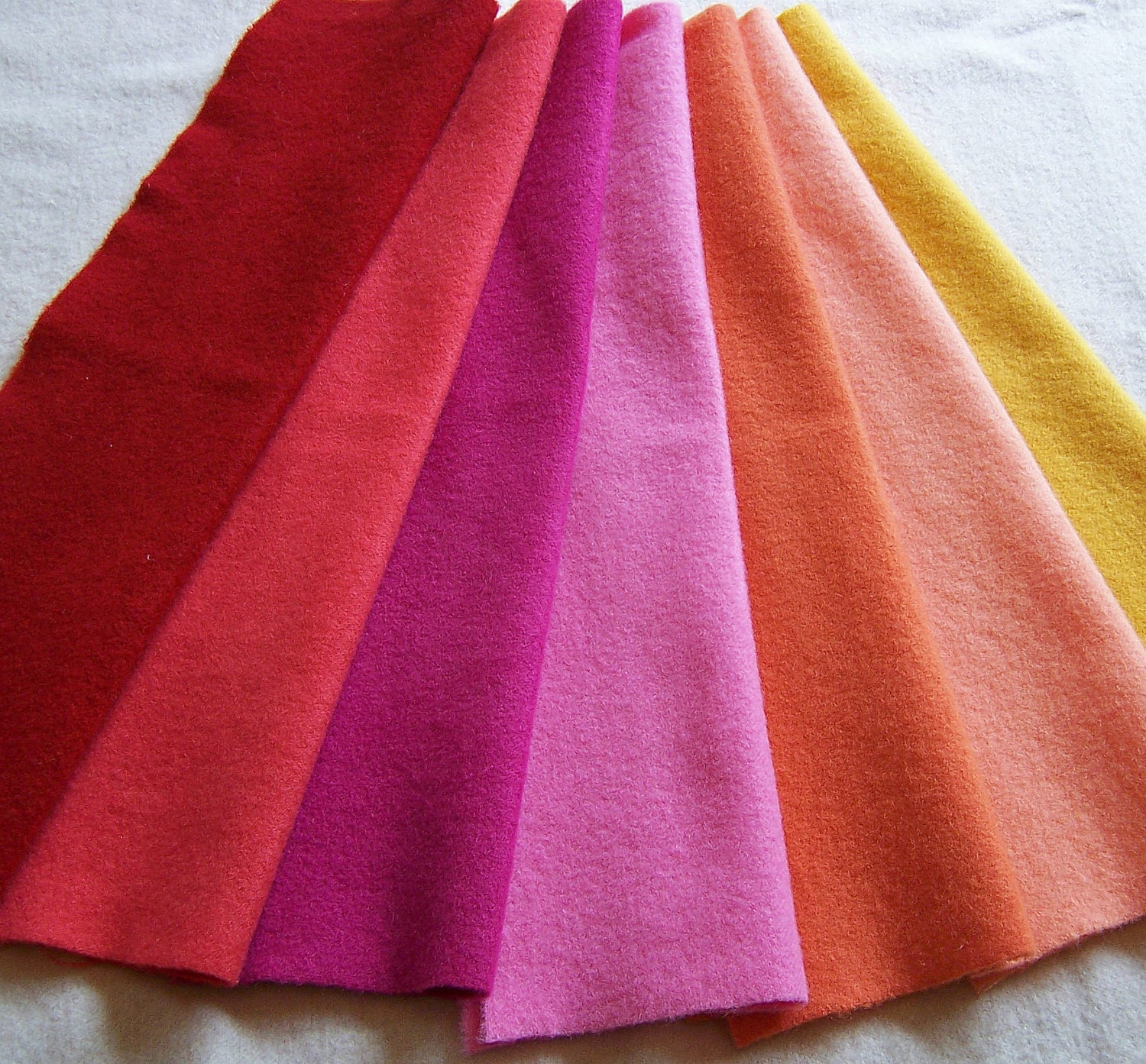 Hand Dyed Felted Wool Fabric for Rug Hooking, Applique, Penny Rugs and Sewing Projects/ H149