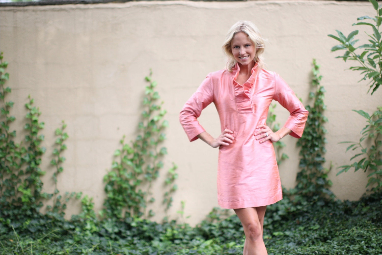 Caroline Ruffle Dress