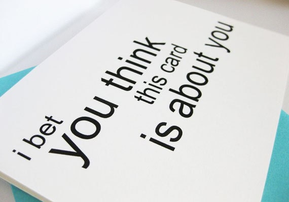 Sassy Modern Greeting Card