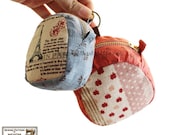 The zippered key pouches (two sizes) sewing pattern --- PDF--Beginner