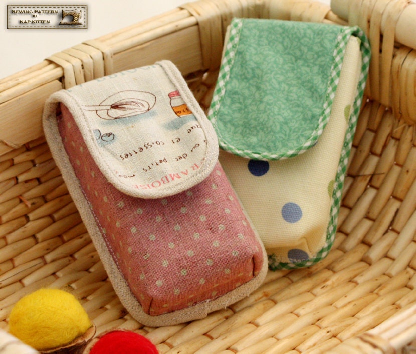 cell phone/camera case sewing pattern In PDF--Beginner