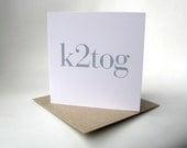 k2tog greeting card