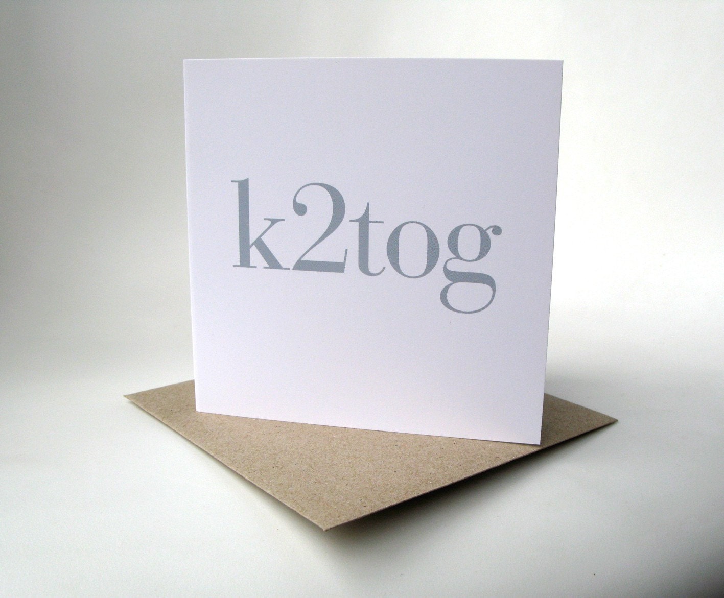 k2tog greeting card