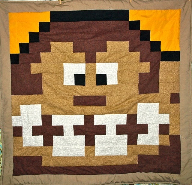 Lil Geek DONKEY KONG Crib Quilt