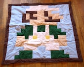 Lil Geek Luigi Crib Quilt, Classic Colors