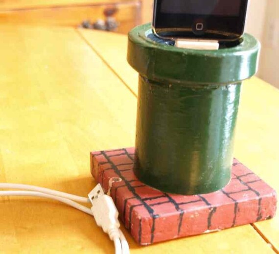 Rock Dock - Mario Brothers Warp Pipe - iPhone/iPod Dock