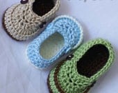 Booties  Crochet Pattern for LITTLE MISTER LOAFERS digital