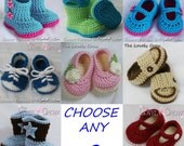 Crochet Patterns for Babies and Toddlers Any 2 Patterns 10.75