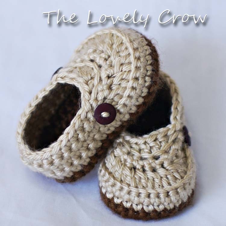 Booties Crochet Pattern for LITTLE MISTER LOAFERS digital
