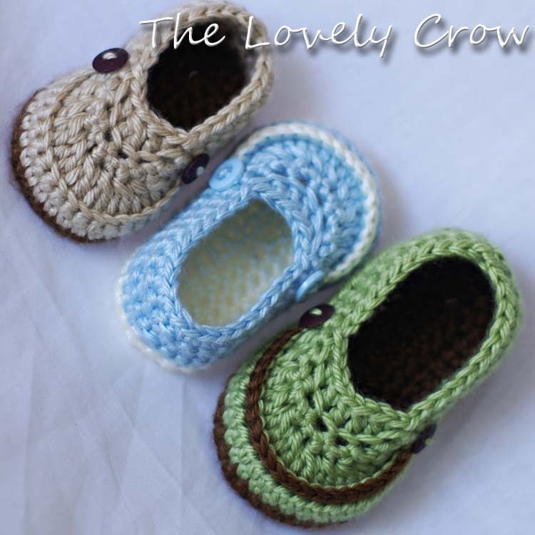 Booties Crochet Pattern for LITTLE MISTER LOAFERS digital
