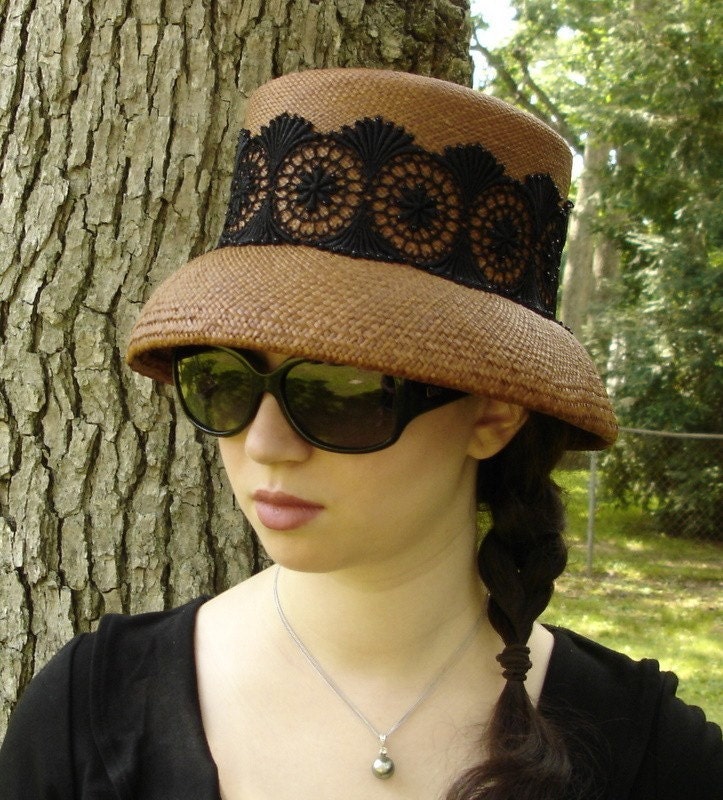Panama Straw Cloche Hat for Women - 1920s Fashion Hat