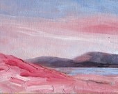 Rose Sky 5 x 7 original oil painting on canvas board Number 021 by Yvonne Wagner. Save on 3 in this series for 150.00.