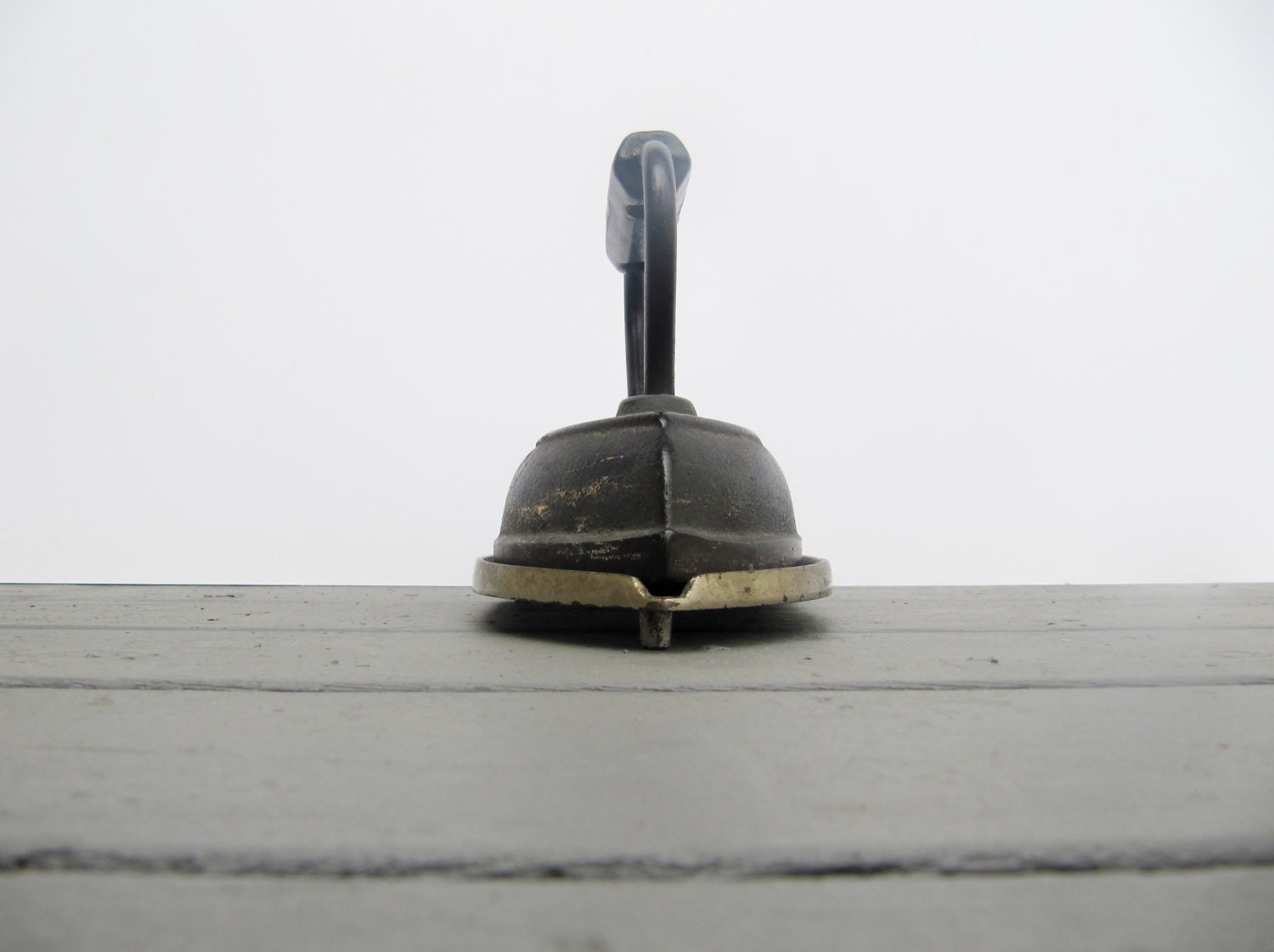 Rustic Farmhouse Antique Sad Iron or Door Stop with Trivet
