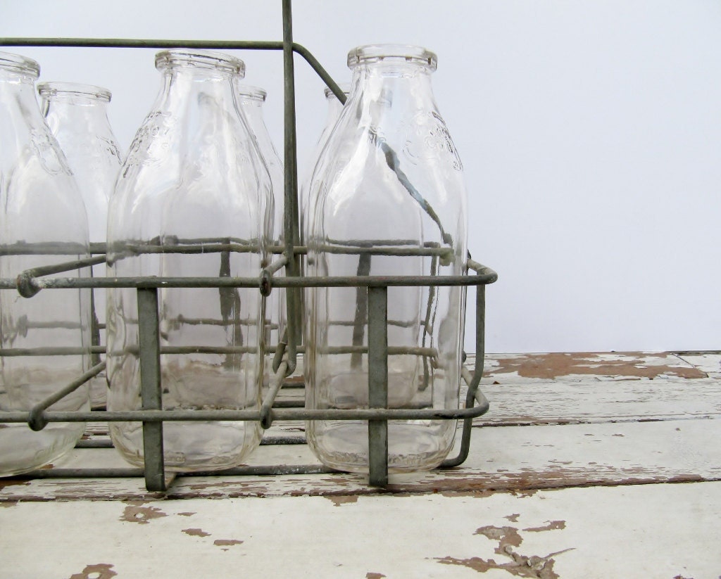 Milk Bottles with Carrier