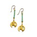 Horse Earrings Turquoise Earrings Vintage Horse Earrings Rhinestone Earrings Southwest Jewelry - Sundance Sparkle