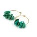 Turquoise Hoop Earrings Turquoise Earrings Gold Hoop Earrings Southwest Jewelry Boho Earrings - Santa Fe