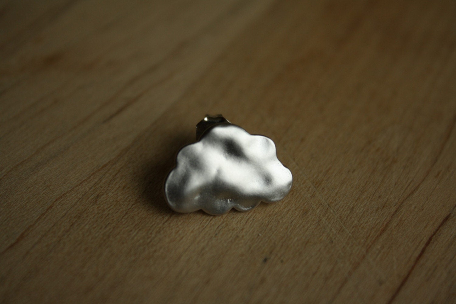 Tiniest Silver Cloud Ear Posts