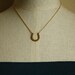 The Horseshoe Necklace, Vintage Gold Pendant, Western Jewelry, Simple Jewellery, Good Luck, Lucky Horse Shoe