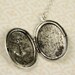 Silver Plated Sailor Locket, Vintage Nautical Photo Pendant, Simple Jewelry, Long Anchor Necklace, Oval Shape, Sterling Chain