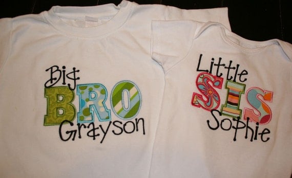 Sibling Big and Little Bro and Sis Set