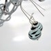 Blue Lampwork Glass Earrings
